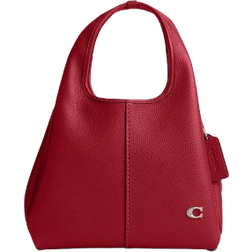 Coach Lana Shoulder Bag 23 - Refined Pebble Leather/Silver/Ruby