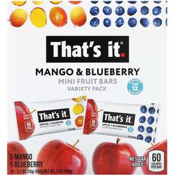 That's It Mango & Blueberry Mini Fruit Bars Variety Pack 10