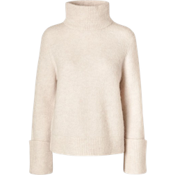 Selected Sia Ras Roll Neck Jumper - Birch