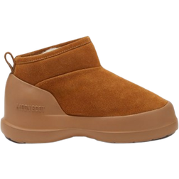 Moon Boot Luna Low Suede Boots - Cognac