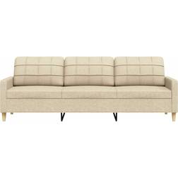 vidaXL 4007416 Cream Soffa 226cm 3-sits