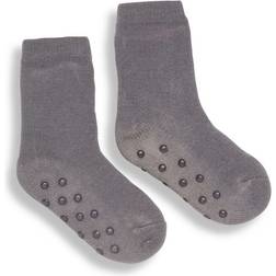 Ribbon Kid's Luxury Eskimo Style Fleece Socks - Grey