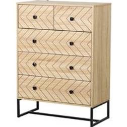 Homcom Zig Zag Chest of Drawer 80x110cm