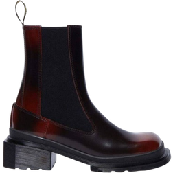 Dr. Martens Maybole Square Toe Chelsea Boots - Black/Cherry Red