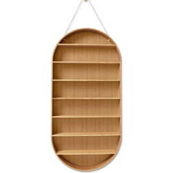 ferm LIVING Dorm Oval Oiled Oak Vägghylla 54cm
