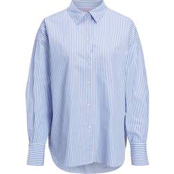 JJXX Jxjamie Poplin Skjorte - Navy Blazer Stripes