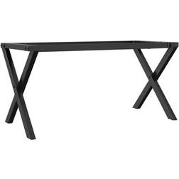 vidaXL X-Frame Black Bordsben 43cm
