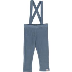 Gullkorn Design Baby's Longs in Wool with Braces - Chalk Denim Blue