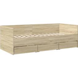 vidaXL Daybed with Drawer Sonoma Oak Sofa 203cm 3-seter