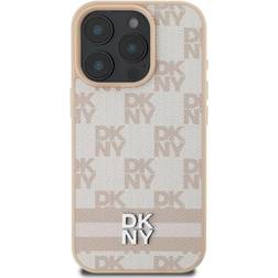 DKNY Checkered Pattern and Stripe Back Cover for iPhone 16 Pro Max