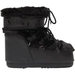 Moon Boot Icon Low Faux Fur Boots - Black