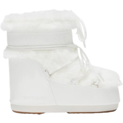 Moon Boot Icon Low Faux Fur Boots - White