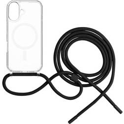 FIXED MagPure Neck with Black Lanyard Case for iPhone 16 Plus