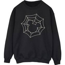 Disney Mickey Mouse Spider Web Sweatshirt - Black