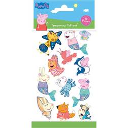 Peppa Pig Tempory Tattoos 12pcs