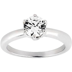 Harry Chad Solitaire Ring - White Gold/Diamond