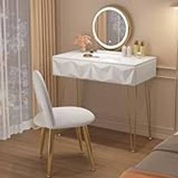 EUGAD med LED-belysning 3 Ljusfärger Sminkbord