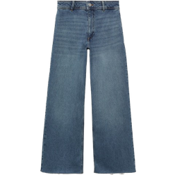 Mango Jean Style Jupe-Culotte Catherin Taille Haute - Bleu Moyen