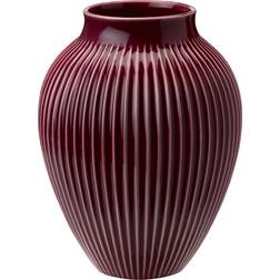 Knabstrup Ripple Berry Wine Red Vas 27cm