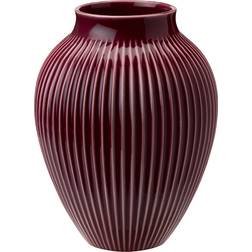 Knabstrup Ripple Berry Wine Red Vase 27cm