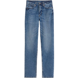 H&M Slim Straight High Jeans - Denim Blue