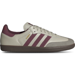 Adidas Samba OG - Putty Gray/Maroon/Gold Metallic