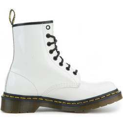 Dr. Martens 1460 Women's Patent Leather Lace Up Boots - White