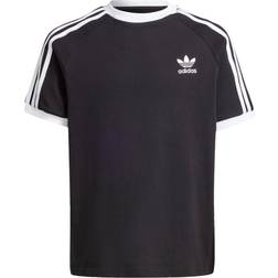 adidas Originals Junior 3 Stripe T-Shirt - Black