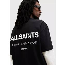 AllSaints Underground Print T-Shirt - Black