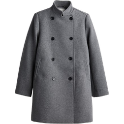 H&M Double-Breasted Coat - Gray