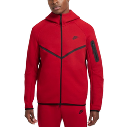 Nike Tech Men's Full-Zip Windrunner Hoodie - Gym Red/Black