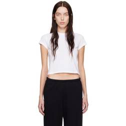 SKIMS Relaxed Tees Shrunken T-shirt - Snow