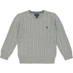 Polo Ralph Lauren Kid's Cable Knit Cotton Sweater - Grey