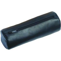 Alassio Round Pencil Case XXL Leather Black