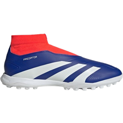 adidas Predator League Laceless Turf - Lucid Blue/Cloud White/Solar Red