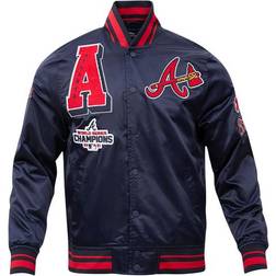 Pro Standard Men's MLB Atlanta Braves Mashup RIB Satin Jacket