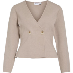 Vila Neuletakki viZarah Knit - Beige