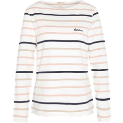 Barbour Hawkins Striped Long Sleeved T-shirt - Cloud Stripe