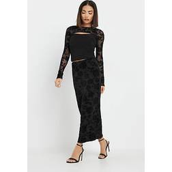 PixieGirl Petite Maxi Skirt - Black