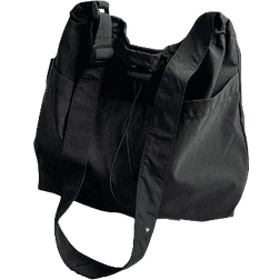 XGUANGZHP Large Capacity Nylon Tote Bag - Black Without Ornaments