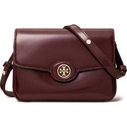 Tory Burch Robinson Spazzolato Convertible Shoulder Bag Tempranillo/Gold