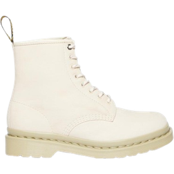 Dr. Martens 1460 Mono Milled Nubuck Leather Lace Up Boots - Parchment Beige