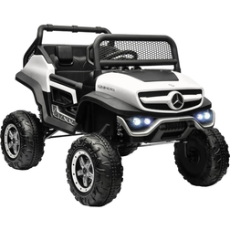 Aosom Licensed Mercedes Benz Unimog Ride on Truck White 12V