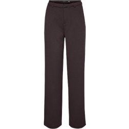 Vero Moda Zamira Mid Waist Trousers - Brown/Chocolate Torte