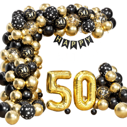 Party Decorations 50th Birthday Balloons Garland Kit 100-pack