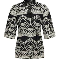 Bruuns Bazaar Arvensis Larin Shirt - Black/Cream