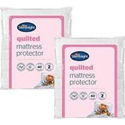 Silentnight New And Improved Quilted Protector King 2 Pack Mattress Cover White