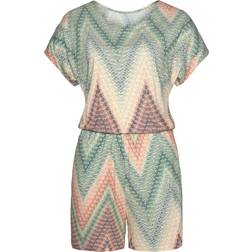 Lascana Short Playsuit - Multi Print
