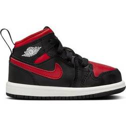 Nike Jordan 1 Mid TD - Black/Summit White/Varsity Red