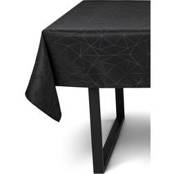 Nordstrand Home Borddug 140x240 cm Jacquard med Geometrisk Mønster Dug Sort
